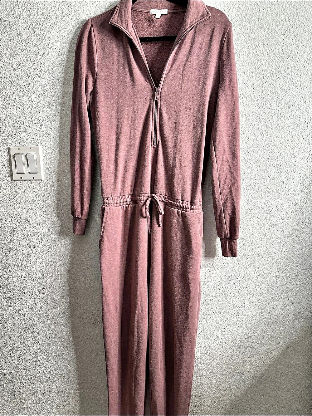 Andy's Cap Full-Zip Jumpsuit in Pink Size XS